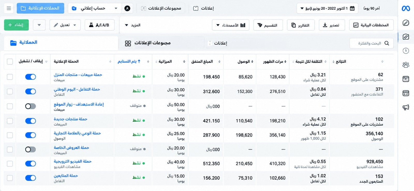 Meta Ads campaign result 1